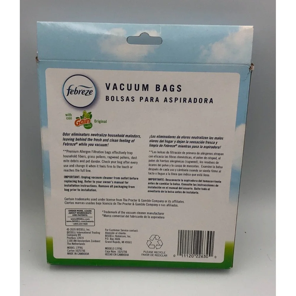 Febreze BISSELL STYLE 7 VACUUM BAGS Powerforce Powerlifter Cleanview Lot 2